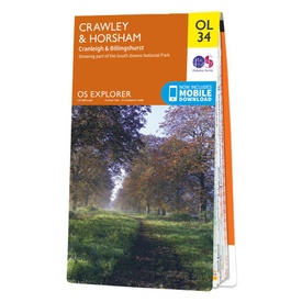 Wandelkaart - Topografische kaart OL34 OS Explorer Map Crawley & Horsham | Ordnance Survey