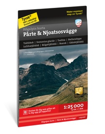 Wandelkaart Hoyfjellskart Pårte & Njoatsosvágge | Zweden | Calazo