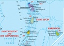 Wegenkaart - landkaart Caribbean, Central America, Virgin Islands, Bahamas | Kasprowski Maps