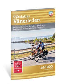 Fietsgids - Fietsatlas Cykelatlas Vänerleden 1:50.000 | Calazo