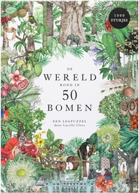 Legpuzzel De wereld rond in 50 bomen 1000 stuks | BIS Publishers BV