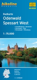 Fietskaart HES08 Bikeline Radkarte Odenwald - Spessart west | Esterbauer