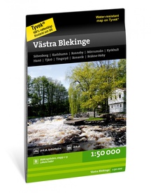 Wandelkaart - Fietskaart Terrängkartor Blekinge Västra - west Blekinge | Zweden | Calazo