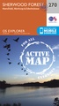 Wandelkaart 270 OS Explorer Map | Active Sherwood Forest | Ordnance Survey