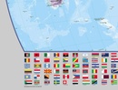 Wereldkaart (60) World Pacific-centred Wall Map 136 x 100 cm | Maps International