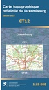 Topografische kaart - Wandelkaart CT12 CT LUX Luxembourg | Topografische dienst Luxemburg