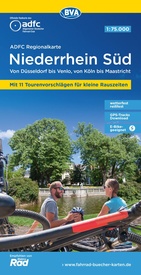 Fietskaart ADFC Regionalkarte Niederrhein Sud | BVA BikeMedia