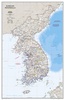 Wandkaart 20740 Korean Peninsula Noord- en Zuid Korea, 59 x 91 cm | National Geographic