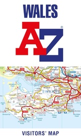 Wegenkaart - landkaart Visitors map Wales | A-Z Map Company