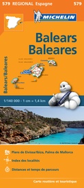 Wegenkaart - landkaart 579 Baleares - Balearen | Michelin