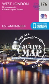 Wandelkaart - Topografische kaart 176 Landranger Active West London / Rickmansworth | Ordnance Survey