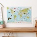 Kinderwereldkaart Scratch the World kids animals, 42 x 60 cm | Maps International