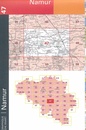 Topografische kaart - Wandelkaart 47 Topo50 Namur – Namen | NGI - Nationaal Geografisch Instituut